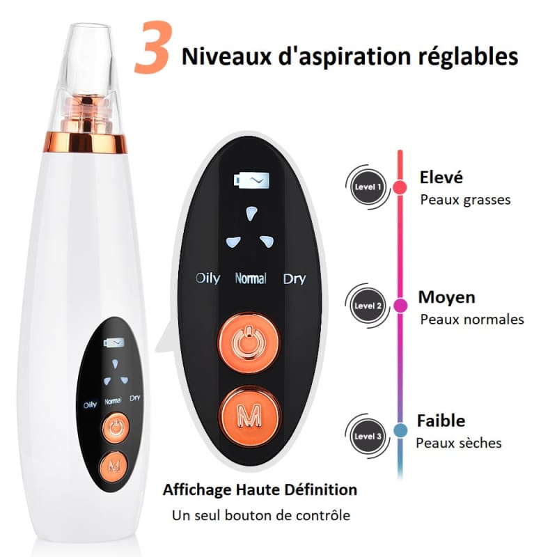 Aspirateur de Points Noirs électrique Rechargeable Usb