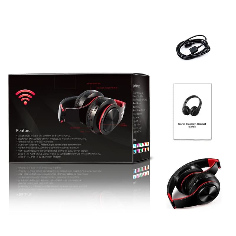Casque Audio sans Fil Bluetooth Pliable avec Réducteur