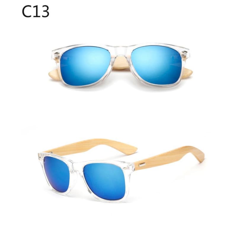 Lunettes de Soleil Wayfarer en Bambou avec Verres Polarisés