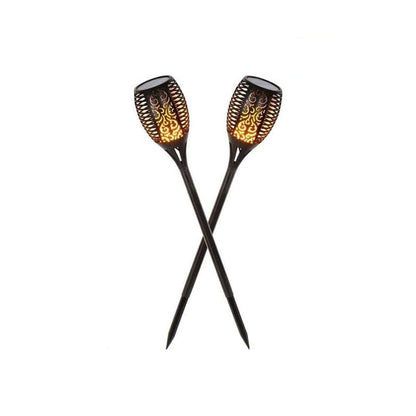 Lampe Torche Solaire Led Effet Flamme Scintillante 2