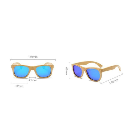 Lunettes de Soleil en Bambou avec Verres Polarisés | Lilikdo