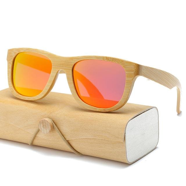 Lunettes De Soleil En Bambou Avec Verres Polarisés C27 -