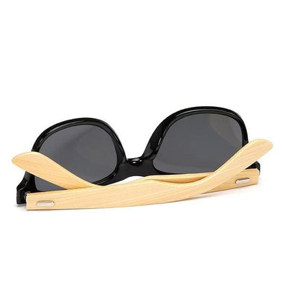 Lunettes de Soleil Wayfarer en Bambou avec Verres Polarisés