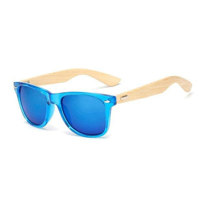 Lunettes de Soleil Wayfarer en Bambou avec Verres Polarisés