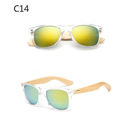 Lunettes de Soleil Wayfarer en Bambou avec Verres Polarisés