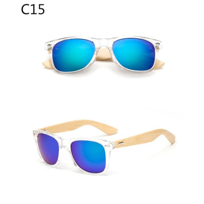 Lunettes de Soleil Wayfarer en Bambou avec Verres Polarisés