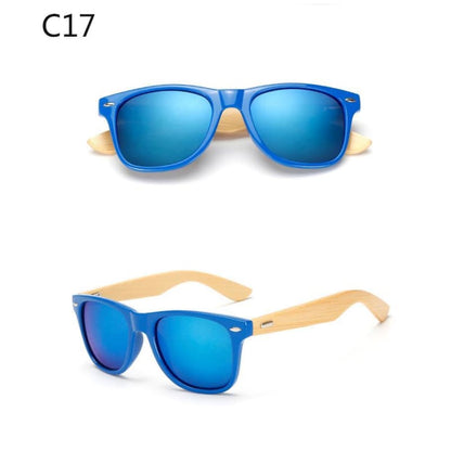 Lunettes de Soleil Wayfarer en Bambou avec Verres Polarisés